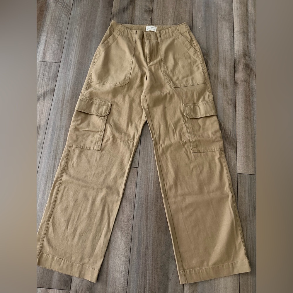 Universal Thread Women's Tan Wide Leg Pantssize4